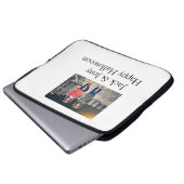 Name Foto Text Halloween Junge Laptopschutzhülle (Vorne Knopf)
