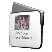 Name Foto Text Halloween Junge Laptopschutzhülle (Vorderseite Links)
