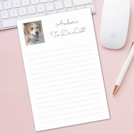 Name, Foto und Meldung anpassen, Zeilen ausführen Post-it Klebezettel