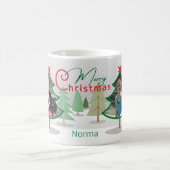 Name Foto Weihnachtsbaumen Tasse (Mittel)