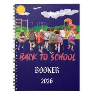 Name Foto Zurück-zur-Schule-Notizbuch hinzufügen Notizblock