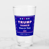 Name, Frauen für Trump 2024 Wahl Sake Pint Glas (Vorderseite)