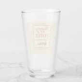 Name, Frühjahrsmuster glückliches Osterpint Glas (Rückseite)