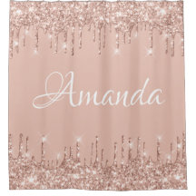 Name Funkelnd Glitzer Tropfen Rosa Rose Girl Blush