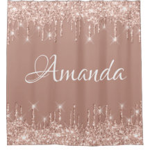 Name Funkelnd Glitzer Tropfen Rosa Rose Girl Blush