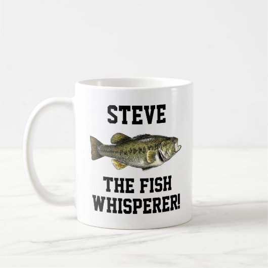 Name Funny Name Fishing Legend Largemouth Bass Spo Kaffeetasse (Links)