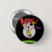 Name Funny Soccer Cartoon hinzufügen Button (Vorne & Hinten)