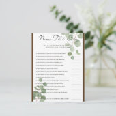 Name für das Brautparty des Kuchens Begleitkarte (Stehend Vorderseite)