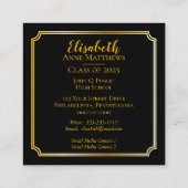 Name für den Abschluss eines Klassenjahres | Fotok Telefonnummerkarte (Rückseite)