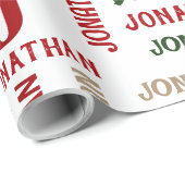 Name für die Wiederholung des Aufenthalts Personal Geschenkpapier (Rolleneckpunkt)