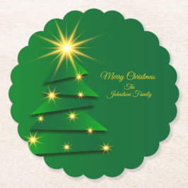 Name für grüne Baumstruktur des Set anpassen Untersetzer