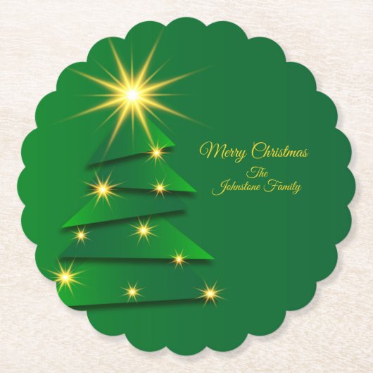 Name für grüne Baumstruktur des Set anpassen Untersetzer (Vorderseite)