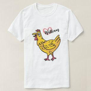 Name für Hühner Geburtstagsgeschenk, Hühnerliebhab T-Shirt