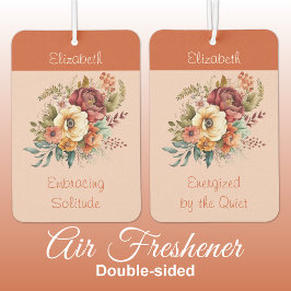 Name für Introvertierte Einsamkeit Blumenorange hi Autolufterfrischer