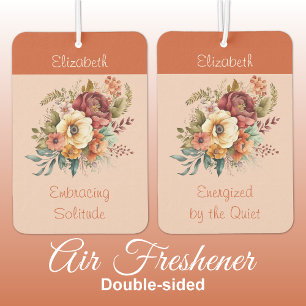 Name für Introvertierte Einsamkeit Blumenorange hi Autolufterfrischer
