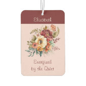 Name für Introvertierte Einsamkeit Blumenrosa hinz Autolufterfrischer (Rückseite)