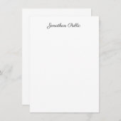 Name für kreative Kalligrafie Moderne Vorlage (Vorne/Hinten)