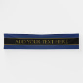 Name für Navy & Gold-Name oder Unternehmen Banner (Horizontal)