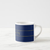 Name für Navy & Gold-Name oder Unternehmen Espressotasse (Rechts)