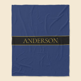 Name für Navy & Gold-Name oder Unternehmen Fleecedecke