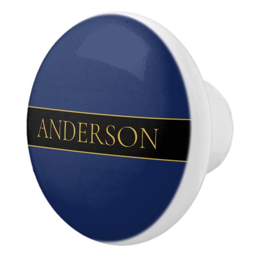 Name für Navy & Gold-Name oder Unternehmen Keramikknauf (Rechts)