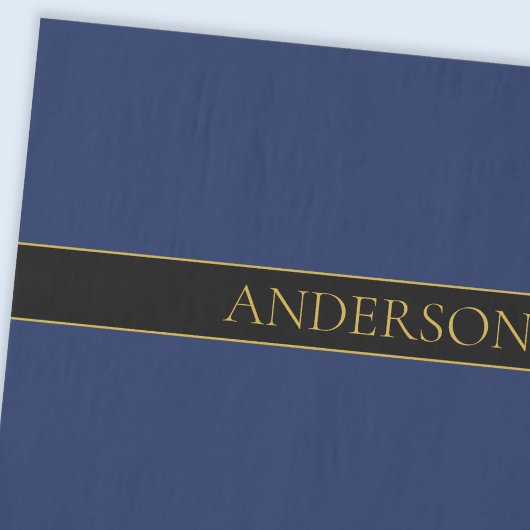 Name für Navy & Gold-Name oder Unternehmen Seidenpapier