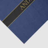 Name für Navy & Gold-Name oder Unternehmen Seidenpapier (Ausschnitt)