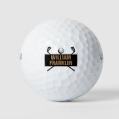 Name für Schwarz und Gold Golfball (Vorderseite)