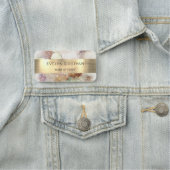 Name für Wasserfarbe und Goldfolie Namensschild (Beispiel)