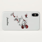 Name-Fußball-Spielertelefon-Hüllen Case-Mate iPhone Hülle (Rückseite (Horizontal))