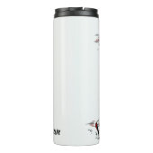 Name-Fußball-Spielertrommel Thermosbecher (Rückseite)