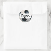Name Fußball-Sticker Runder Aufkleber (Tasche)