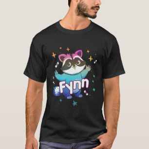 Name Fynn mit Raccoon T-Shirt