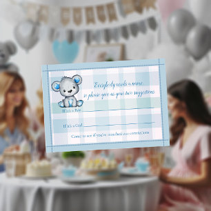 Name Game Niedlich Bear Boy Baby Shooting Game Begleitkarte