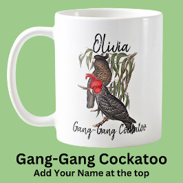 Name Gang-Gang Cockatoo Australian Bird Animal hin Kaffeetasse