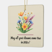 Name, ganzjähriges Display, 2026 Neujahr Keramikornament (Links)