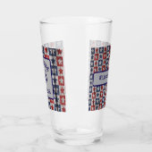 Name, Geometrische Sterne Holz-Lack-Effekt Glas (Links)