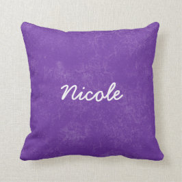 Name-Geschenk-Sammlung NICOLES lila weiße Kissen