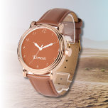Name Girl Boys Women Men | RostElegant Armbanduhr<br><div class="desc">Personalisierter Name Girl Boys Women Men | Rust Elegant Moderne Uhr | Classic | elegant | Trendy | Stilvoll | Geschenk. Sie können Ihren Namen, den Namen eines geliebten Menschen oder eine spezielle Nachricht hinzufügen. Ob es ein herzliches Geschenk für jemanden ist, der Ihnen lieb ist oder eine persönliche Leckerei,...</div>