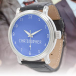 Name Girl Boys Women Men | Royal Blue Elegant Armbanduhr<br><div class="desc">Personalisierter Name Girl Boys Women Men | Royal Blue Eleganto Modern Watch | Classic | elegant | Trendy | Stilvoll | Geschenk. Sie können Ihren Namen, den Namen eines geliebten Menschen oder eine spezielle Nachricht hinzufügen. Ob es ein herzliches Geschenk für jemanden ist, der Ihnen lieb ist oder eine persönliche...</div>