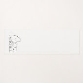 Name Girly Schrift Weiß Yogamatte (Vorderseite (Horizontal))