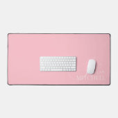 Name Girly Script Pink Schreibtischunterlage (Tastatur & Maus)