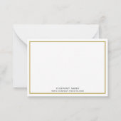 Name Gold Border Mitteilungskarte (Rückseite)