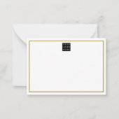 Name Gold Border Mitteilungskarte (Vorderseite)