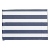 Name Gold Heart Blue White Stripes Muster Kissenbezug (Vorderseite-Rechts)