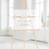 Name Gold Signature Script Mattiert Acrylschild