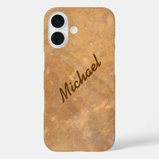 Name Gold Stone Look Case-Mate iPhone Hülle (Rückseite)