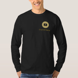 NAME GOLD TEXT-MARKETING DES KANALS FÜR DEN ERSTEL T-Shirt