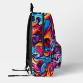 Name Graffiti Design Boy oder Girl School hinzufüg Bedruckter Rucksack (Links)