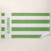 Name Green Margaritas Bachelorette Bridesmaid Strandtuch (Vorderseite)